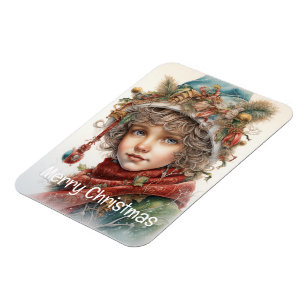 Süßes Weihnachtsmädchen Custom 19 von 25 Magnet