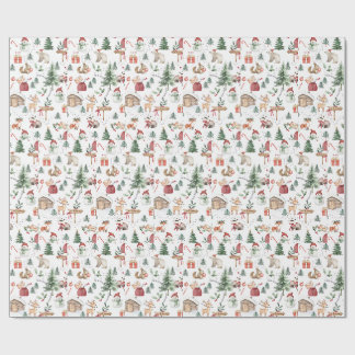Süßes Weihnachtspapier zum Einpacken Geschenkpapier