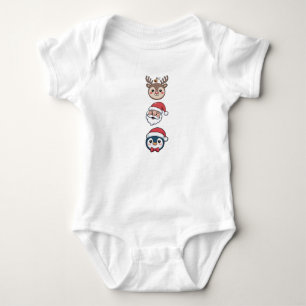 Süßes Weihnachtstrio - Baby Strampler