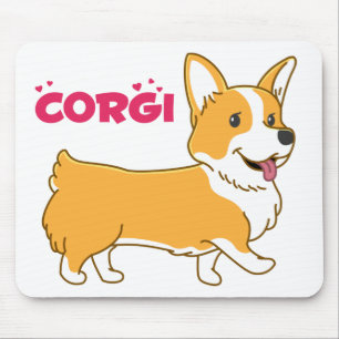 Süßes Welpen-Geschenk Cartoon Pembroke Welsh Corgi Mousepad