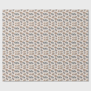 Süßes Welpen-Gesicht-Muster Kinder-Design für Hund Geschenkpapier