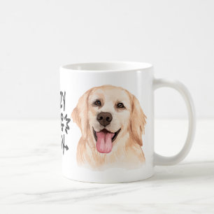 Süßes Welpen-Hundemama Geschenk Golden Retriever Kaffeetasse