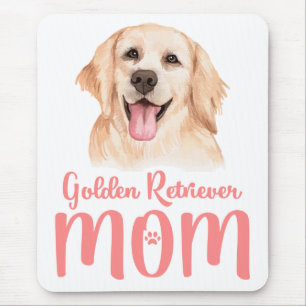 Süßes Welpen-Hundemutter-Geschenk Golden Retriever Mousepad