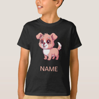 Süßes Welpen-Kinder-T-Shirt T-Shirt