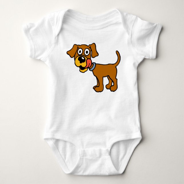 Süßes Welpen-T-Shirt Baby Strampler (Vorderseite)