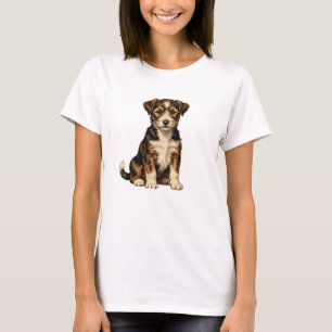 Süßes Welpen-T-Shirt für Frauen   Liebenswerter De T-Shirt