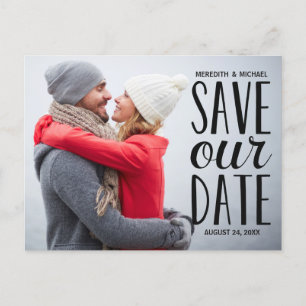 Süßes Whimsy   Foto Save the Date Ankündigungspostkarte