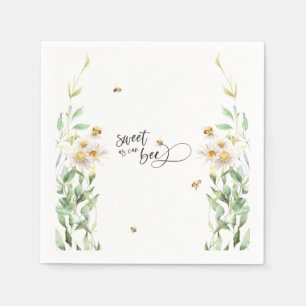 Süßes wie Bienen Aquarellbiene Serviette