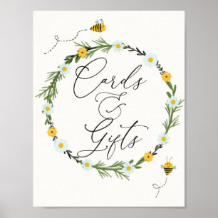 Süßes wie Bienenkarten und Geschenkposter Poster