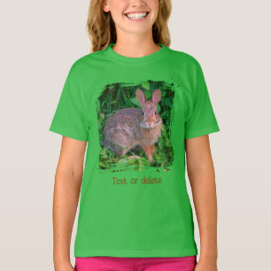 Süßes wildes braunes Kaninchen Wildlife Personalis T-Shirt
