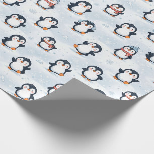 Süßes Winter-Pinguin-Muster-Design Geschenkpapier
