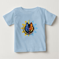 Süßes Wolf-Baby-T-Shirt