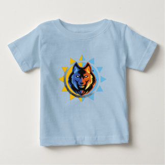Süßes Wolf-Baby-T-Shirt Baby T-shirt