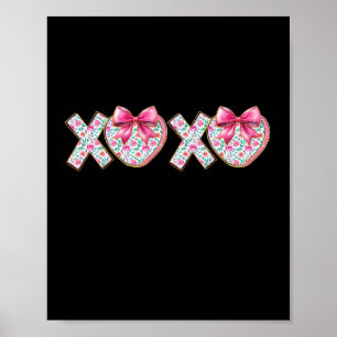 Süßes Xoxo Rosa Weibliches Valentins Coquette Schl Poster