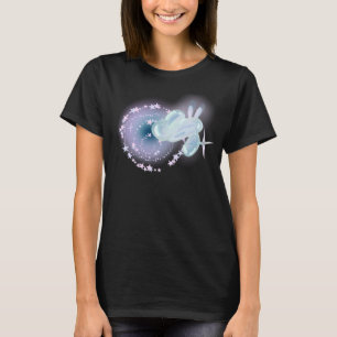 Süßes Y2K Glänzendes Ballon-Hasen-Magie-Sterne-T-S T-Shirt