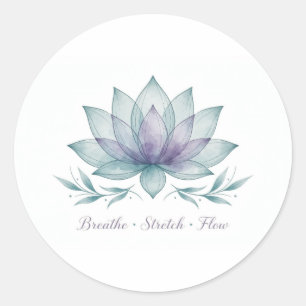 Süßes Yoga-Geschenk Yoga-Liebhaber-Aufkleber Runder Aufkleber