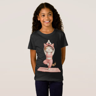 Süßes Yoga-Katze T-Shirt
