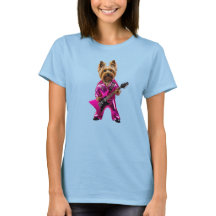 Süßes Yorkie Rockstar T-Shirt