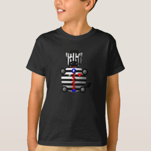 Süßes Zebra mit einem Reißverschluss T-Shirt