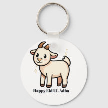 Süßes Ziegen-Happy-Eid-Ul-Adha-Schlüsselanhänger 2
