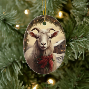 Süßes Ziegen-Schmuck-Dekor, Geschenke für Ziegenli Keramik Ornament