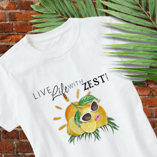 Süßes Zitronenschalen-T-Shirt T-Shirt