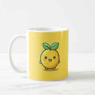 Süßes Zitronenthema Kaffeetasse