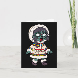 Süßes Zombie-Inuit-Mädchen