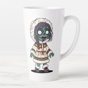 Süßes Zombie-Inuit-Mädchen Milchtasse
