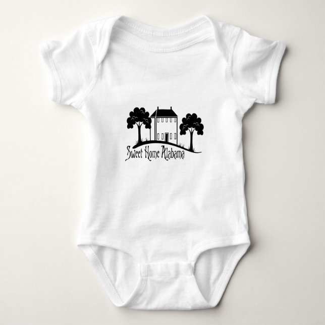 Süßes Zuhause Alabama Baby Strampler (Vorderseite)