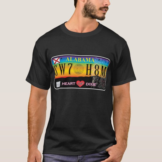 Süßes Zuhause-Alabama-Shirt T-Shirt (Vorderseite)