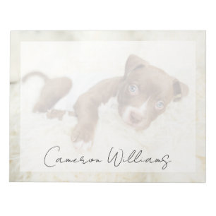 Süßeste Babytierchen Baby Pit Bull Welpe Notizblock