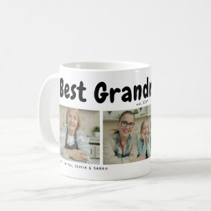 Süßeste beste Oma überhaupt 3 Foto-Collage Herz Kaffeetasse