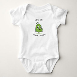 Süßeste Erbse im Niedlichen Pod Baby BodySuit Baby Strampler