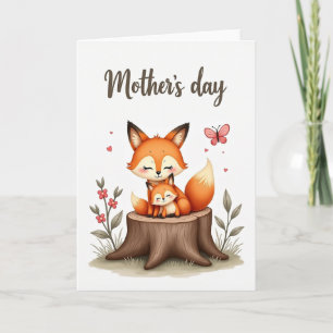 Süßeste Fuchs Muttertagskarte Karte