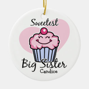 Süßeste große Schwester-personalisierte Verzier Keramik Ornament