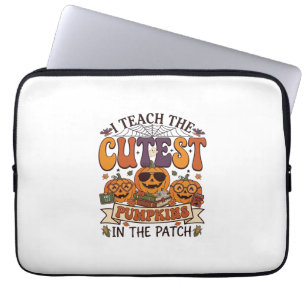 Süßeste Kürbisse Halloween Lehrer Brille Bücher_1 Laptopschutzhülle