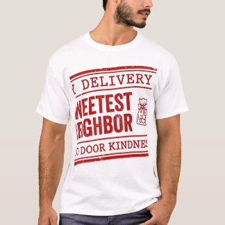 Süßeste Nachbar Süßigkeiten Lieferung Stempel T-Shirt