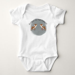 Süßeste Rehkitze im Wald Baby Strampler