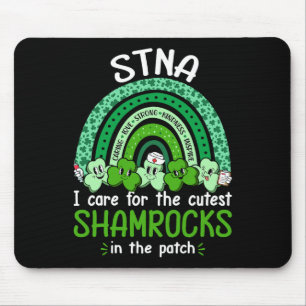 Süßeste Shamrocks Krankenschwester St Patricks Day Mousepad