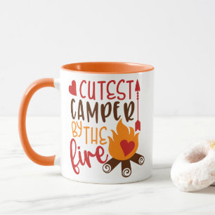 Süßester Camper am Lagerfeuer Lustiges Camping Tasse