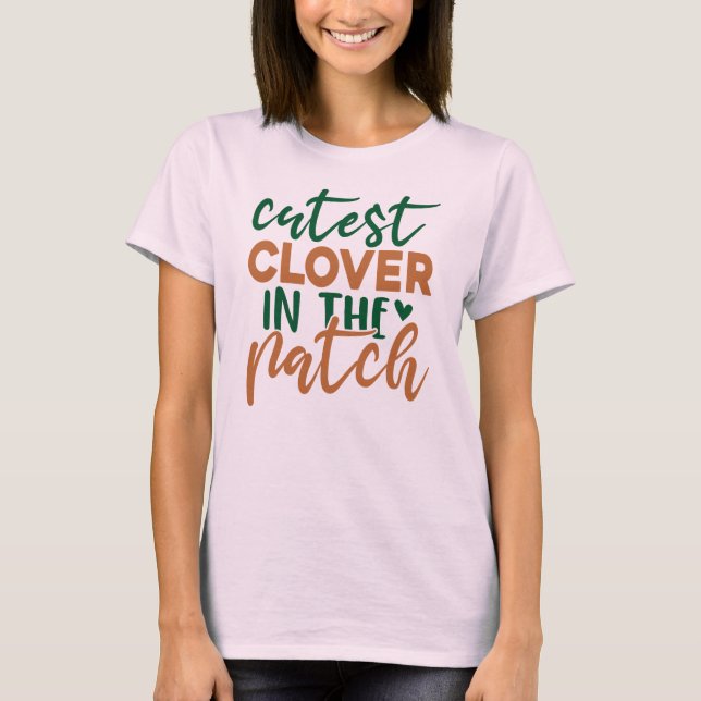 Süßester Klee im Flecken St. Patrick-60863 T-Shirt (Vorderseite)