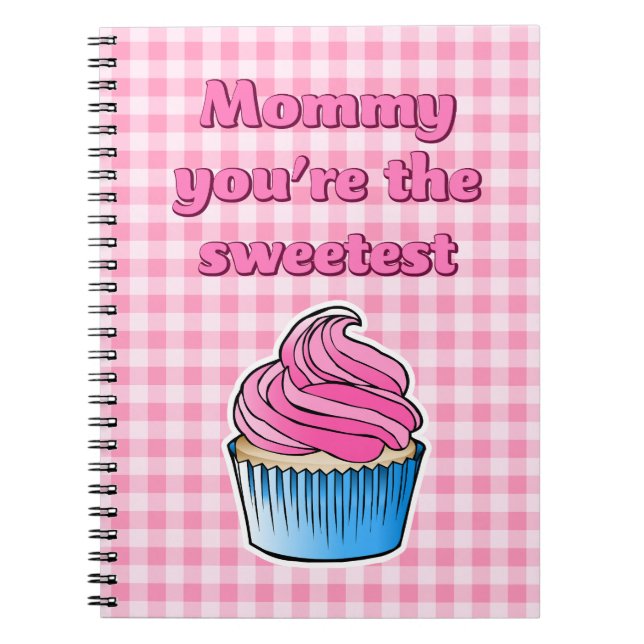 Süßester rosa Cupcake Notizblock (Vorderseite)