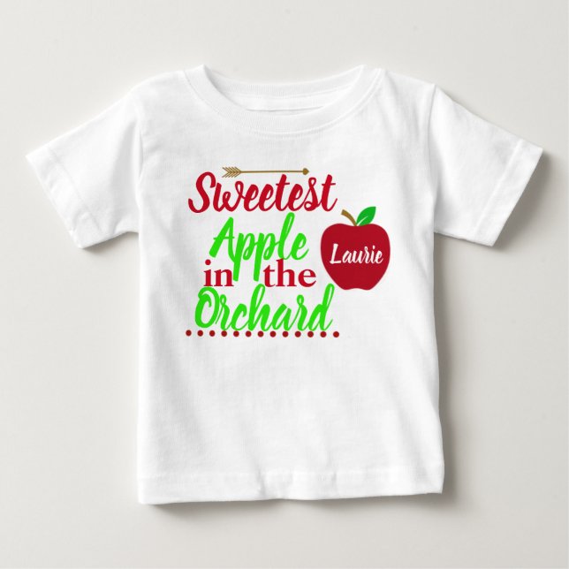 Süßestes Apple in der Obstgarten-Gewohnheit Baby T-shirt (Vorderseite)