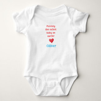 Süßestes Baby der Welt & Name, Babygeschenk,  Strampler