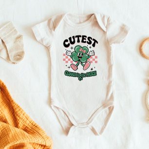 Süßestes Kleeblatt 1. St. Patrick's Day Baby Strampler