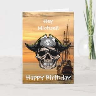 Süßestes Piratenschiff Geburtstag Karte