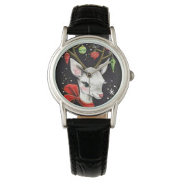 Süßestes Vintages Weihnachtsren Armbanduhr