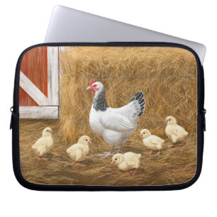 Sussex Chicken Mama Hen und Chicks Laptopschutzhülle