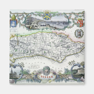Sussex, graviert von W. Schmollinger Magnet